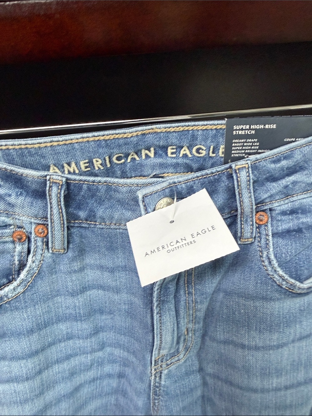 American Eagle Outfitters Medium Blue High-Rise Stretch Jeans!!